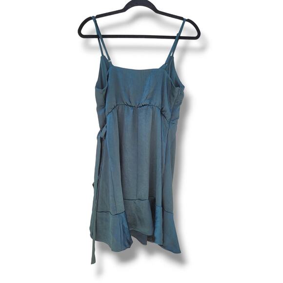 Wild Fable Women’s Green Wrap Mini Dress - Spaghetti Straps, Size M, NWOT - Picture 5 of 10
